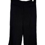 Veronica Beard Black Wide Leg Cropped High Rise Trouser Pants Size 6 Photo 0