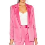 Alice + Olivia NWT Revolve Denny Notch Collar Boyfriend Blazer, Pink, Retail $495 Photo 9