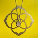 Kendra Scott NWT Cory Rose Quartz in Gold Necklace Photo 0