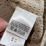 Eddie Bauer ‎ Womens Vintage Crocheted Linen Cotton Cardigan Beige Small Photo 4