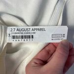 Endless Rose  White‎ Cropped Short Sleeve Sweetheart Neckline Knit Sweater Size M Photo 5