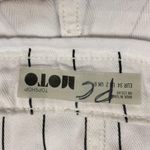 Topshop Tall Moto Pinstripe O-Ring Zip Denim Skirt Photo 3