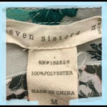 Seven Sisters Light Blue Floral Blouse Ruffle Sleeve SzM‎ Photo 1