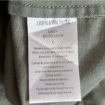 Zadig & Voltaire  Kavy Green Military Army Style Linen Cotton Jacket Size Small Photo 9