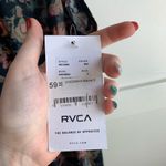 RVCA NWT  Kingsman Mauve Floral High Neck Open Back Mini Dress Photo 6