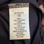 Carmen Marc Valvo Maxi Dress Watercolor Bohemian Sparkle Bead Plus Size 1X NWT Photo 12