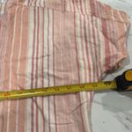 Como vintage PLUS SIZE  Pink and Cream Striped Blouse Photo 7