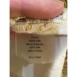 Talbots Silk Paisley Scarf Knit Cardigan Top Size Large Topper Old Money Photo 4