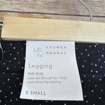 LC Lauren Conrad Leggings Women’s Size XS Black Dot Print Mid-Rise NWT Photo 3