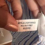 Vineyard Vines  Shirt Dress Seastitch Double Gauze Blue White Stripe Size Medium Photo 13