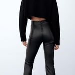 ZARA ❤️Bloggers Favorite❤️ NWT  CUT OUT FAUX LEATHER LEGGINGS Photo 10