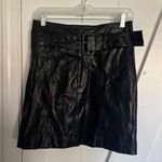 Line and Dot  Revolve Vegan Black Leather Mini Skirt Photo 0