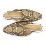 Sam Edelman  Evelan Chain Loafer Mule Wheat Multi Leather Snakeskin Print Size 9 Photo 14
