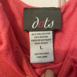 Dots Dressy Tank Top Coral Pink Size Juniors Large‎ Photo 2
