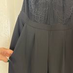 EXPRESS Halter Lace Top Jumpsuit Black Size XL Photo 4