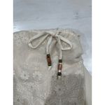 Chaser  Embroidered Lace Mini Dress Bohemian Drawstring Waist Cream M‎ Photo 9