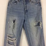 Urban Outfitters BDG High-Waisted Slim Straight Jean – Ripped Light Wash Size 26 Photo 8