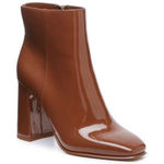 Jennifer Lopez JLO  Josey Womens Size 8.5M Cognac Block Heel Zip Ankle Booties Photo 0