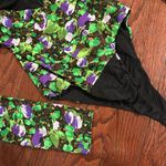 ZARA  Bodysuit Floral V Neck Bodysuit Shoulder Pads Size XS NWT Photo 3