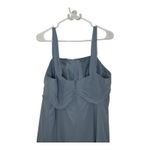 Azazie  WEISZ 2-Piece Dusty Blue A-Line Square Neckline Pleated Chiffon Dress 16 Photo 6