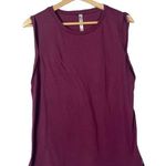 Fabletics Maroon Red Crew Neck Muscle Tank Top L Photo 0