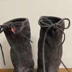 Catherine Malandrino  womens gray suede heel boots 8 Photo 7