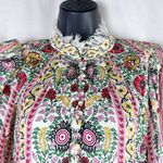 Alice + Olivia Lawson Floral Paisley Boho Mock Neck Lace Mini Dress Size 6 Photo 3