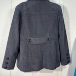 st. john's bay St. John’s Bay Dark Gray Pea Coat Size Medium EUC Photo 5