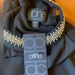 Atina Cristina Black Romper Jumpsuit Elegant Rhinestones Collar Size XS … Photo 7