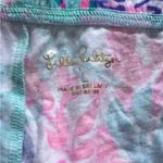 Lilly Pulitzer  Lounge Shorts Women's Large Floral Coral Pink Teal‎ Purple Casual Photo 2