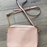 Michael Kors Blush or baby pink  crossbody bag with gold chains / accents Photo 0