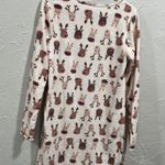 Kensie long Sleeve Fleece Reindeer Nightgown with matching hat Size Small Photo 3