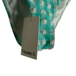 Vitamin A  Lou Tie Side Seafoam Pucker Gingham Bikini Swimsuit Bottoms Size Large Photo 7