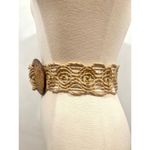 None NWOT Womens Boho Hippie Woven Coconut shell Jute Rope Wide Belt One size Photo 2