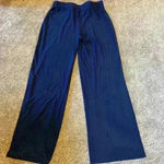 H by Halston  women’s navy blue pull on wide leg pant. Size medium. Photo 0