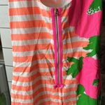 Lilly Pulitzer Lilly Pulitzer Delia Striped & Floral Lined Shift dress in Sunrise Orange, 0 Photo 5