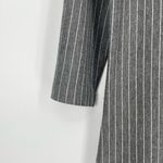 ReneeC Women's Gray Pinstripe Asymmetrical Hem Scoop Neck Bodycon Dress Size Size undefined Photo 4