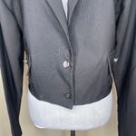 Madden Nyc Women's Black Cropped Silver Button Accent Blazer Occasion XL Photo 2
