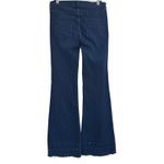 Free People  Dallas Flare Jeans Women's Size 26 Dark Wash‎ Frayed Hem Denim Pants Photo 1