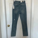 BLANK NYC  The Cooper Distressed Straight Jeans Blue Size 25 Photo 4