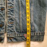 Guess Vintage VTG Georges Marciano light blue denim jacket faded wash-brown faded color tone. Size 6/S, measurements in pics Photo 6