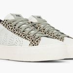 P448 Thea Platform Sneaker Leopard Dot Print Lace Up Shoes Sz 38 Photo 1