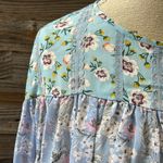 POL Floral Lace Sheer Long Sleeve Top Size Small Photo 3