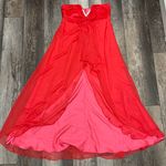 Cindy Collection USA Cindy Collection Coral Strapless Formal Dress Crystal V-neck Size XL Photo 6