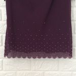 Metaphor  plum beaded blouse w/ flutter sleeve‎ Photo 1
