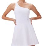 Outdoor Voices NWOT White One Shoulder Exercise Dress with padding size L Photo 0