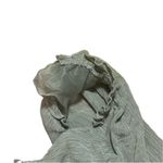 Celebrity Pink Green XXL Peplum Long Sleeve Tie Front Elastic Waist Blouse Top Photo 8