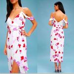 Bardot Off the Shoulder White Floral Wrap Dress Photo 1