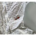 Jonathan Simkhai Dress Women 0 White Embroidery V Neck Eyelet Mini Cotton Photo 11