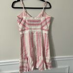 Parker bow linen dany striped fit n flare dress size 6 Photo 8
